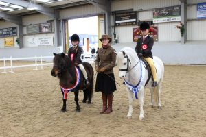 Lucinda Craven and her M&M Victors at the BSPS Area 2B Winter Show
